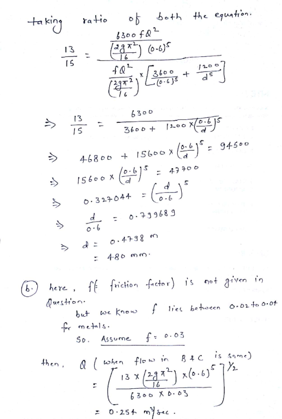 akina raHo 13 15 6 3 o o IS D o 1560 x 0.6 リhere, fÉ f Queston but we kno nction ftcto r) 1s not given in So Assume f 003 t