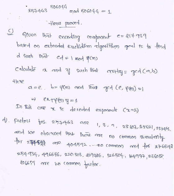 506094 mod 506044 252463 i lepa ng compoet e=84939 bard on extended Euelm t to tnd 4 legie dj.factou tor 25 63 are s.n. 28