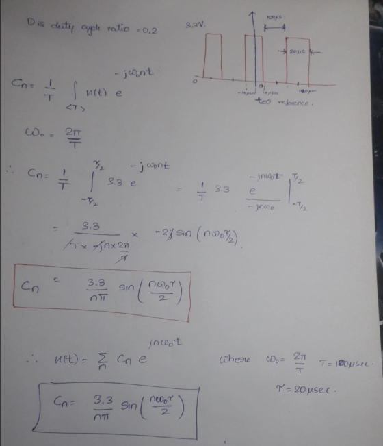 roops 3.3V D is dutiy cyple ratio 0,2 20uS - jcont Co= iocre -lepd nit) e teo velevence 21T T -j asnt 12 3.3 e 3.3 3.3 3.3 Cn