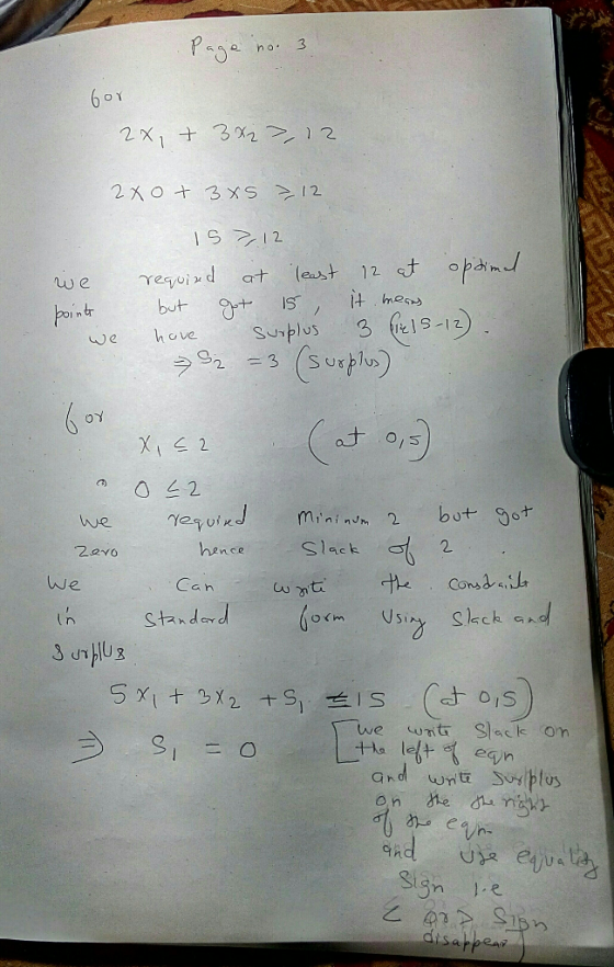 ho 601 2X1 3x2 2 2 Ot 3 XS 12 IS 2 opind cけ (est 12 at reroid we IST but points fe18-12) Surplus hove We (Suplu) S2 =3 X 2 O2