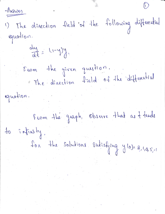 り The direchon fald .of the following dilteda uation 1 ven ueson. o m uation LoM lution ass