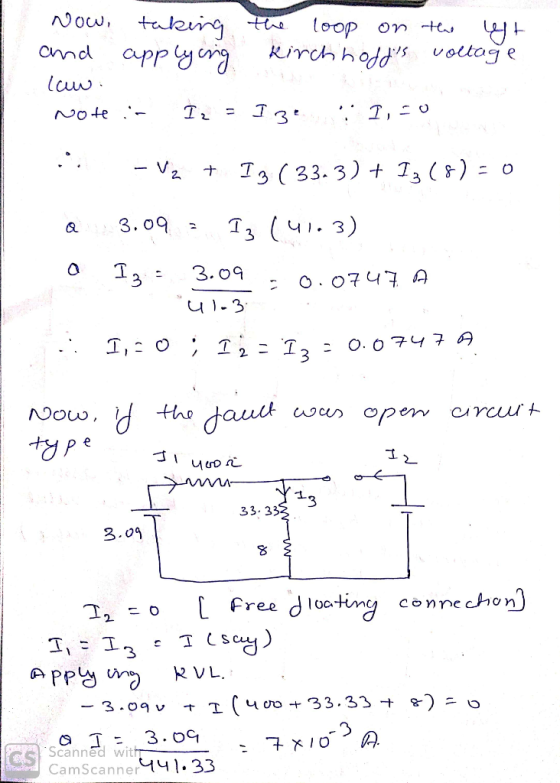 Now taleing appyg loop Rirch hodd voltag Onte Cnnd e Note 1 - V2 I T 41. 3) 3. 09 3.09 * -3 0.0747の I3 the dauct Now, pen crc