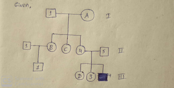 Given, 1 A B 3 A