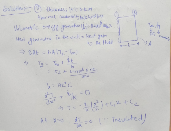 Solutian hickress t012M thermat conductivity KE4OMK 6 Volumeric eneg avethan 04 Toh Heat denerated in the all Heat gan A At h