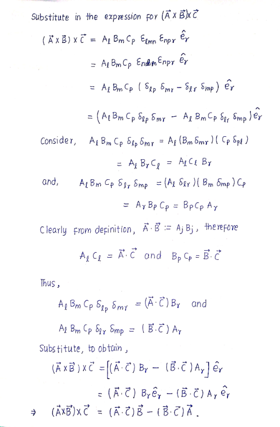 Substitute in the ezpession FOY (A X BXC (Аxв) xс - А Вm Cp Ermn Enpy Cr - A, Bm Cp Enhm Enpy er Ap Bm Cp ( S4p бmy - бдr 5mp