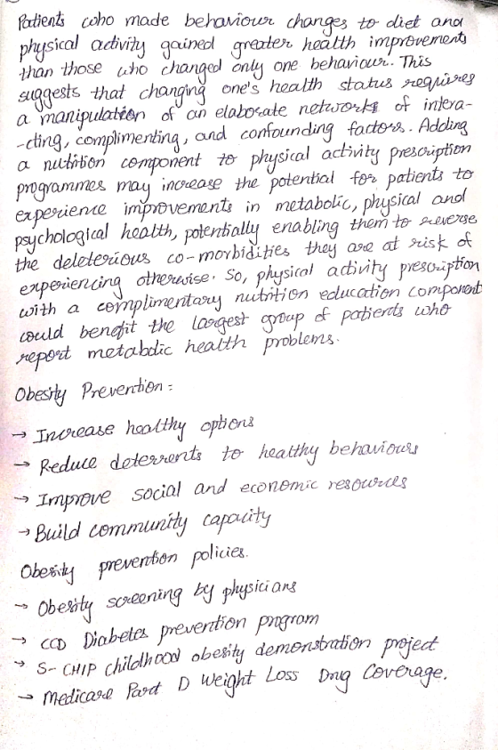 fadients coho nade behaviour to diet ano sical acivihy qainedl han those suggests that changng ones health stahus e healtthim
