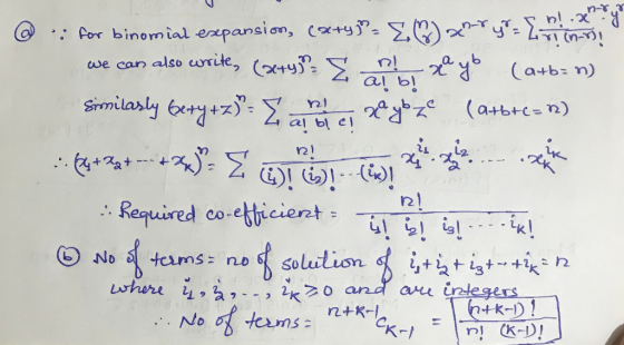 Cex49. Σ⑦.Xpr(汽惢高、 (A+b: n) @ por binomial expansion, ae can also currite, .: I (n-) (x+93. Σ_blXyb a+b m) al b r21 albl e .