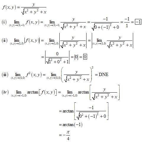f(x, y) ,.llin o.-1,f(x, y)-(X.ylino.一1,.x2+y (i) ylo+1-1). +0 +x li) lim =| lim +0 +1 (İİİ) tx.lirmo.of(x, y)ーは.)limo.9(F +1