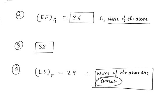 (EF)G So, Nan f dR. above 3 C $3 38 4 he aboue are - 29 None CoTreet