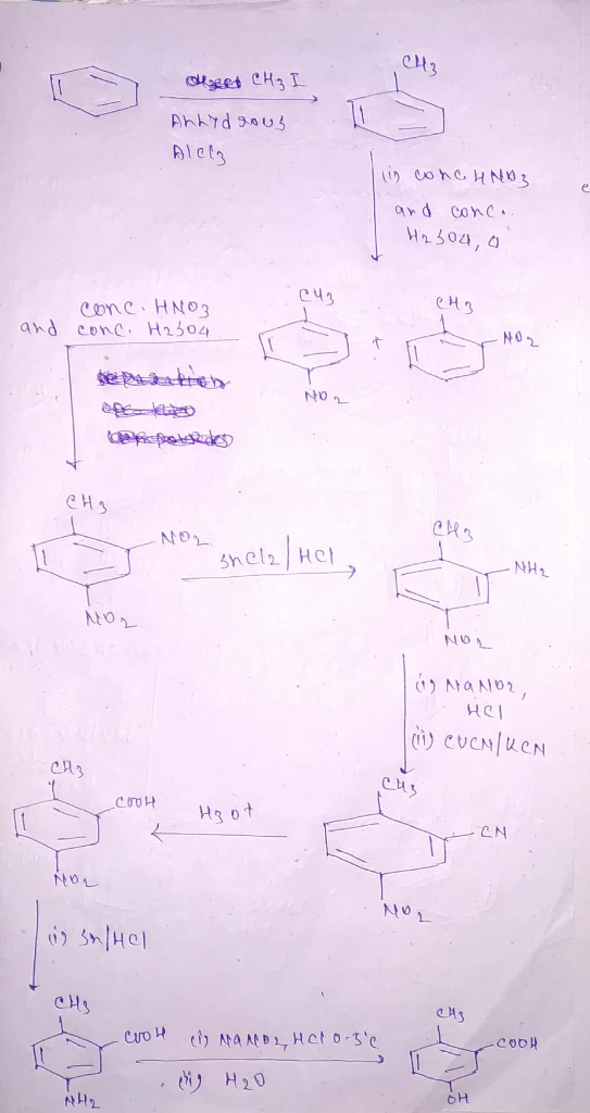 043 ol3 ard conc M1 504, енз cone HNO3 and conCH2304 N0 N1o енз No NH1 10レ HCI СА 3 f10レ 0 CooR H20 NH2