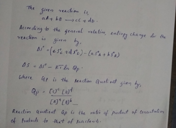 The Giren reaction is Accor dhing to the general velatin ntren cha rye fr he veachen given 凵 ,given by where ap is the Me act