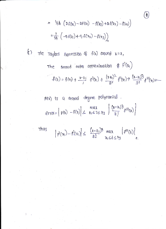 The second ode approximation fa, 91 PttBeceoderlynomi la) Thus