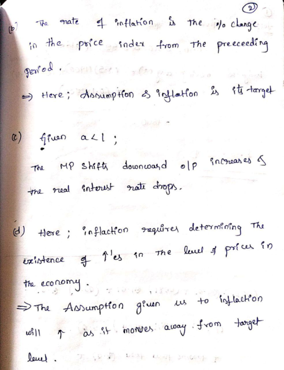 Theo clange nate 4 inflation The f the pcende pre ceceding from The enod ( tteget Assump tfon ilotfon Here c) fuan a; nraase