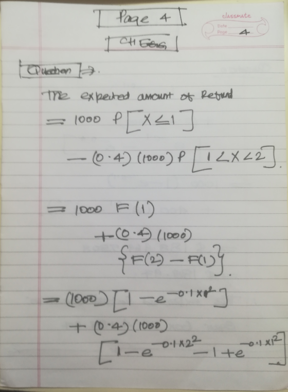 Page 4 classMAte Date →1000 F (1)