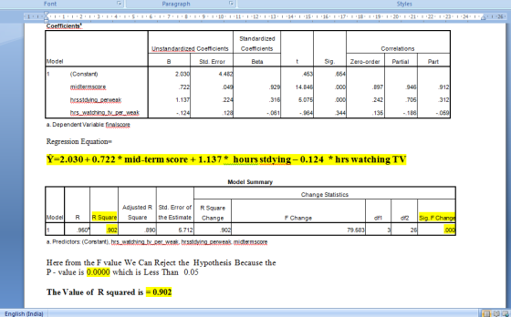 Font Paragraph Styles 26 Coefficients Standardized Unstandardized Coefficients Coefficients Correlations Model Std. Error Bet