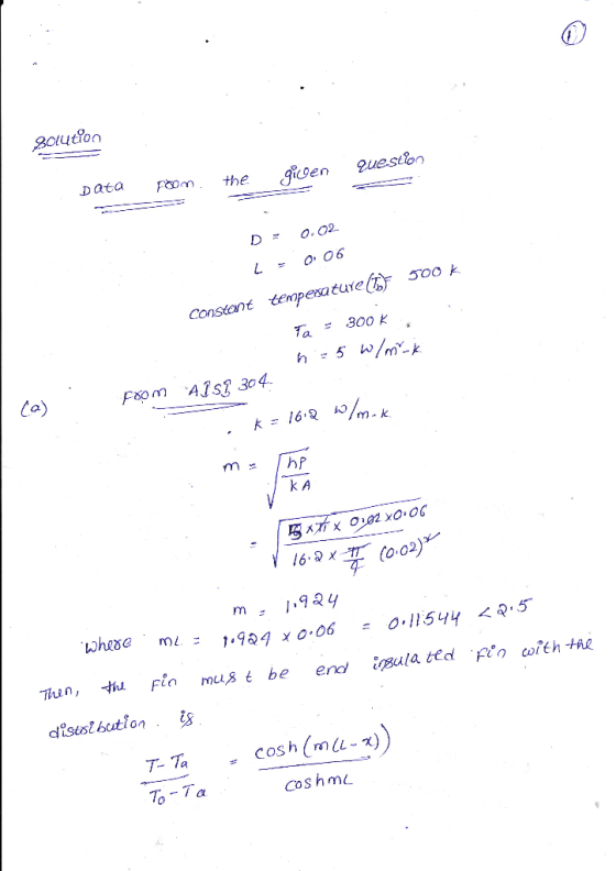 Data Foomthe constant temperaturer 500 k Ta = 300 K Faom AJst 304 m- k k A disust bution coshmu