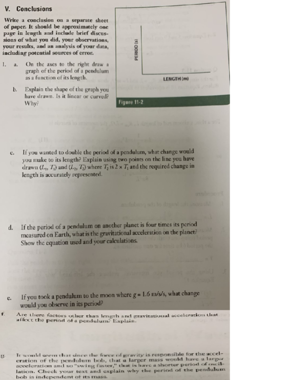 V. Conclusions Write a conclusion on a separate sheet of paper. It should be approximately one page in length and include bri
