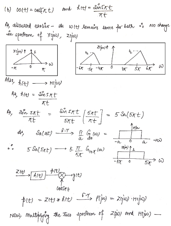 omd t=inTt .Tt ott att (b) 0 NO bath A ducused earher - A wltj Aemains dame YA Au, h Hij Sinst A Alt) 5 S(5t) ain srt 5/nt Sa