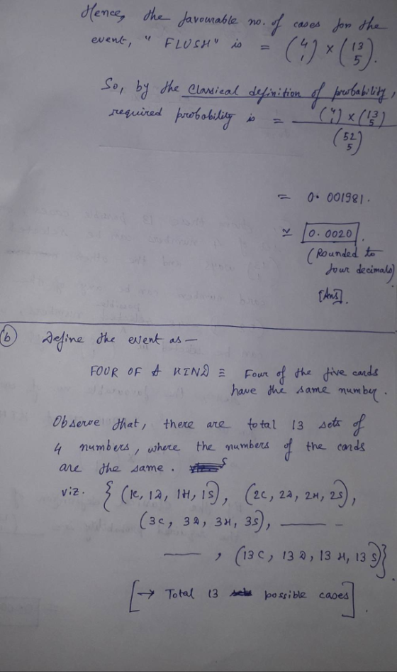 den, the havoumable no. cares jow the cas es evene, v FLUSH, i 5 bル 13 52 5 001981 10. 0020 Roundedto our decimalb) have the