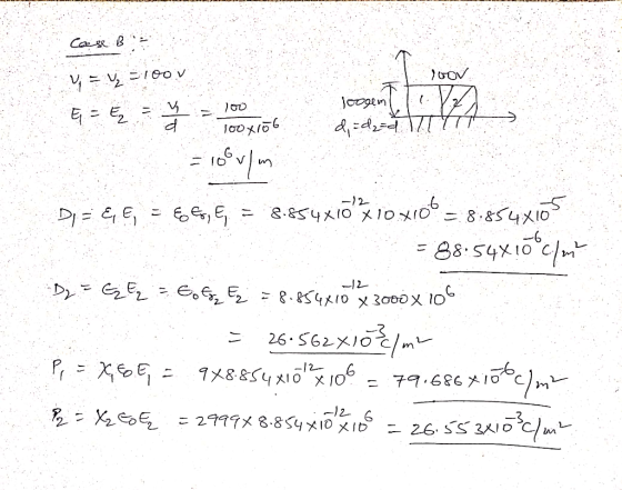 Ca se B 二100 v Jorpen E 二10V -2 8-854メ10 メ10メ0°ニ8-854XIO D E B8 54X10 C/m -8-854メ10 メ3000以10° 26.562×10た/mレ - /2- 9メ8854メ10 ×