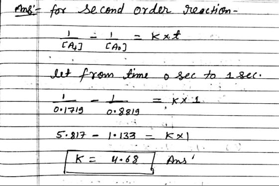 Angforsecend order eaction kxt. CA1 CA) Lut prom fmı. 0.1715 S.817 Kx}. 1.133 Ans
