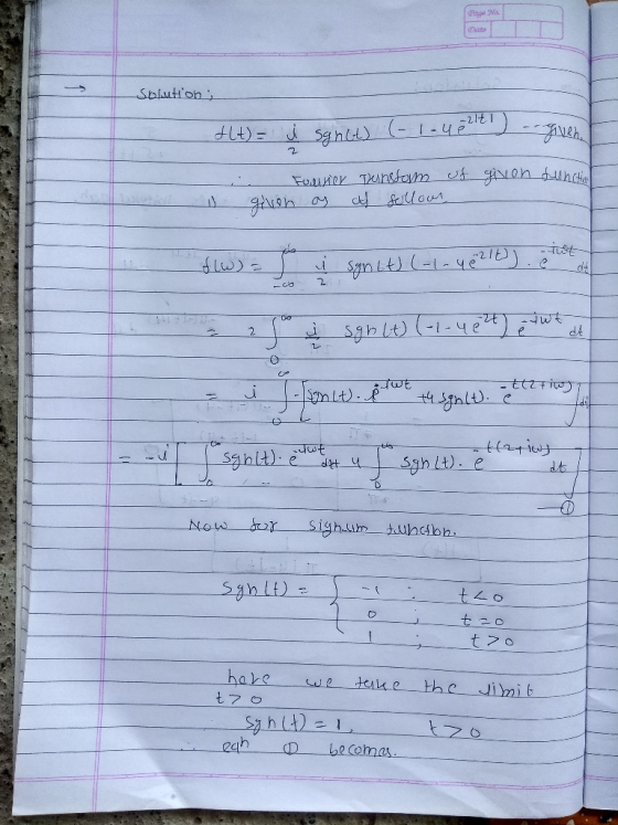 Octo Soluton -21t1 dLt)= sahl)(142 Fouier Tunstom t gOn undi c floun st -21E) Jwt 1-4e 2 ttzti i tgalt) Jut Saalt) Sgh Lt).