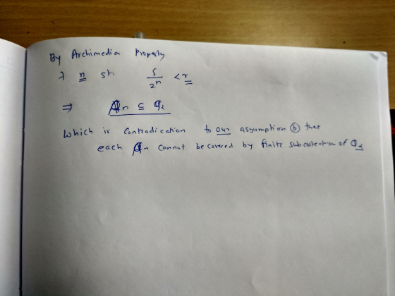 <ケ 2. lo hich ir an hadi cah on to our assu mph, on ⓑ ther each A Cannet be Coees by finit sub ara of Q n Cannst be Corere