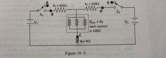R2= 2002 R1 = 4002 ww www S2 V2 Rpar = R3 V1 each resistor is 1002 RF 82 Figure 18 -5 Lyww St