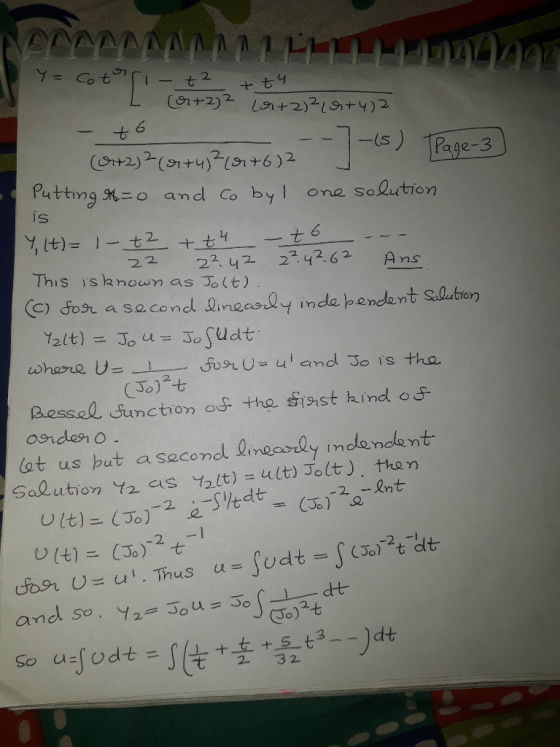2. +七y (9+2)2(1+6)2 Puttng -o and Co byl ona solution ale-3 is 6 22. 42 426 Ans This shanown as Jo (t) (G) son a so.cond iing