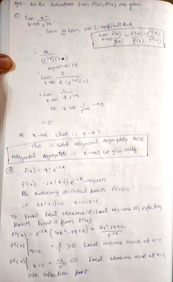 ANS All tho duivatives f), 4a)) £ (+) a0a O im Since m we L-Hpitals kuk Lim fh) {n) >fM() Ayandiff Lim 00. (e 24) 2) Lem 2en