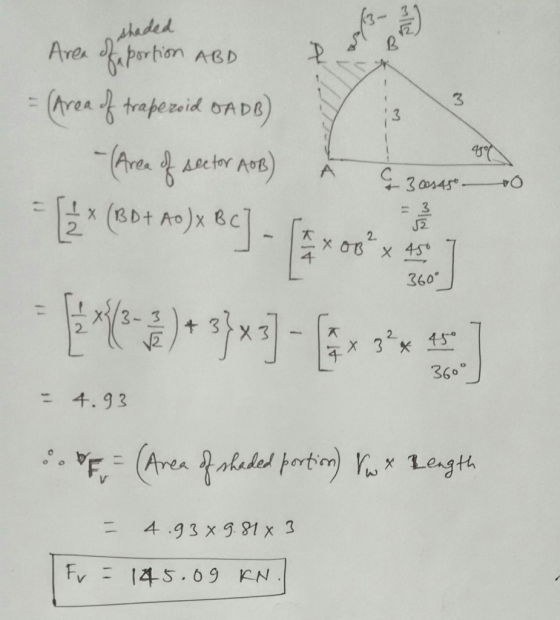 Are ohion AGD (rea trapezoid oADB) 3 3 360 2. 36 -4.93 .*.vF, = (Area pal.le사ortin) h, x Lagtム