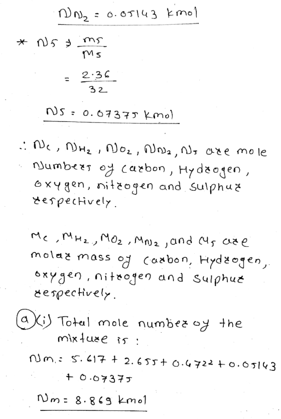 n) n½: o.OT. I 4 3 kmol 2 34 3 2 >xy gen, niltogen and sulphu? bxyjen , niteoje? and Sulphu Um: 8. g<9 kmo1