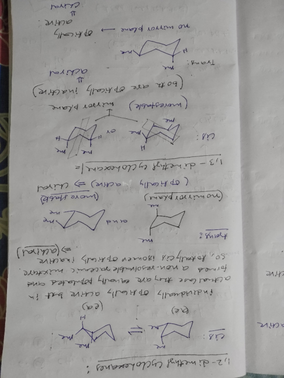 12- dimeth Cyclokesaney is: Me Chive fndividually pa acive bat altuai lase they ay rout papulaates ond for naed a non-resolve