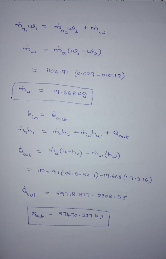mw19.668 K oul out \104.97 ((06.8-52.1)-19.66 8(n7-376) = 59778-817一々308-55 out- ebut = 574-70-327 kJ