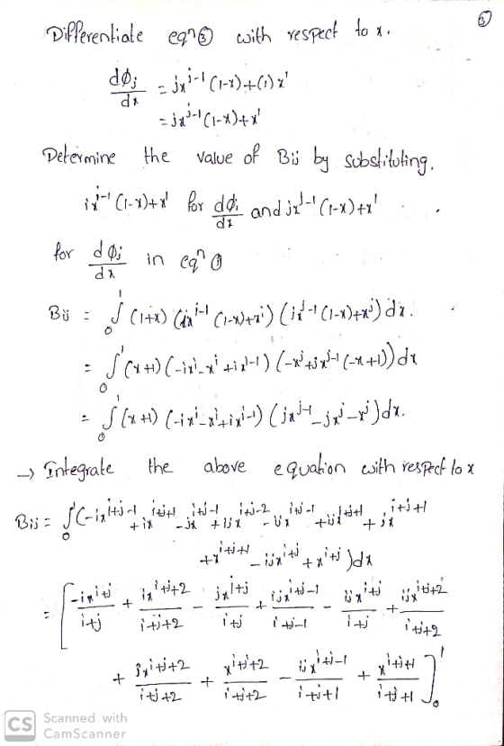 Differentiale eqO with Yespec 1o dos d bysabeloting C-1)rd nd ir(-x)+x Delermine the Value of Bi for da 1 (1) (iC1-i)(it11-1