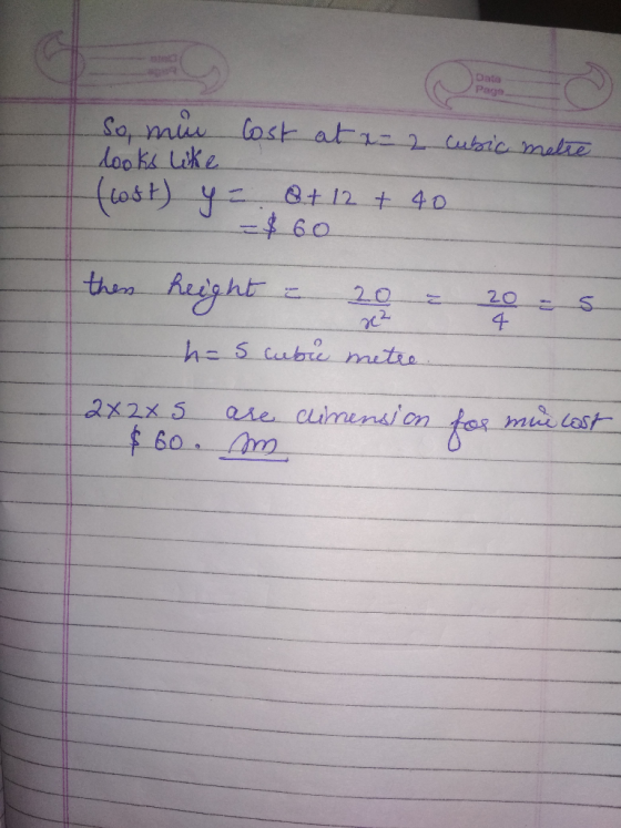 Data Page. So ms last at cutaic malie tost) ye+ 12 t 40 -60 thm height 20 2 he s cubre mitio 20 4 mii last ale cumenslon ax2x