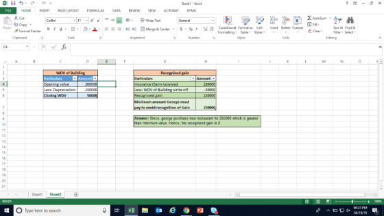 固- × Book1 Excel HOME INSERT PAGE LAYOUTFORMULAS DATA REVIEW VIEW ACROBAT KPMG S Cut Ee Copy Σ AutoSum -A Wrap Tot Calibri 恒桓