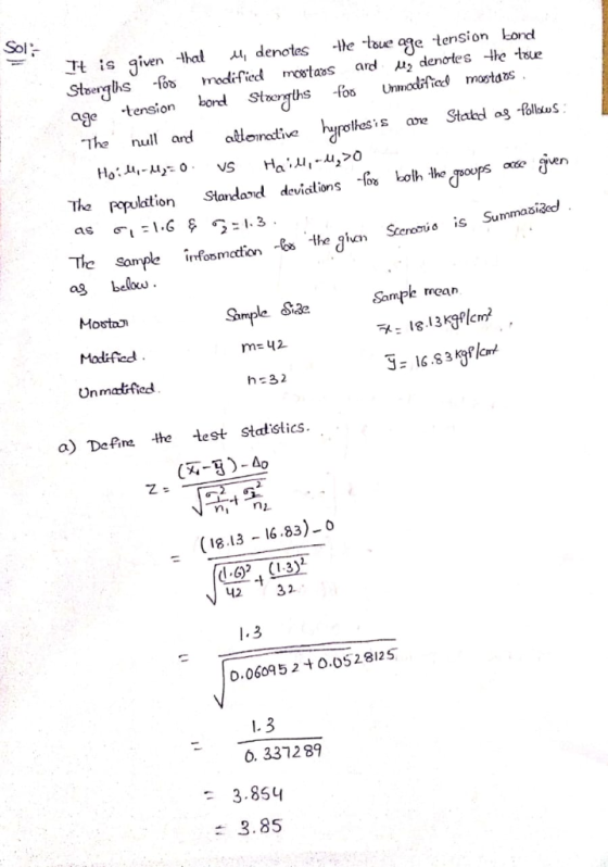 Sol Tt is given hal denotes tue oge tension Lond gjengis -fou modified mostas ard μ2 derortes -the-toue age tension bond taem