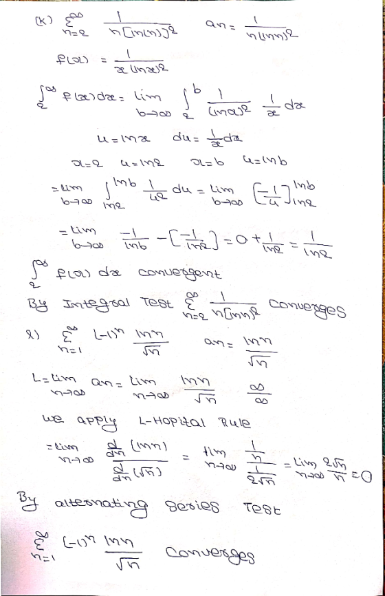 OD L-Hoptal Rule Bu ateyzating Ses ies Test