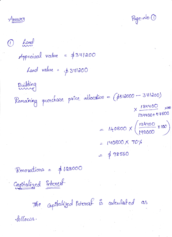 Aracory Pgeato Aand Appraisal value 431200 hand value 31200 Suiking Remaining puorchane price albocskon = (ts1a00 - 341200) 3