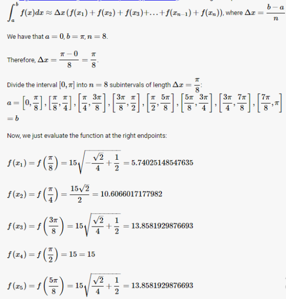 1) + f(zn)), where Δ. b-a f(z)dz Δ2(f(x1) + f(x2) + f(z) + +f(zn 0, b-T, n-8 We have that a Therefore, Ar Divide the interval