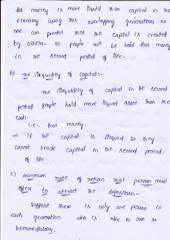 ts more liauid fat money 16 an capital in overlappng genesatons no buin hwova one t6at captal be hold fait mone Can created h