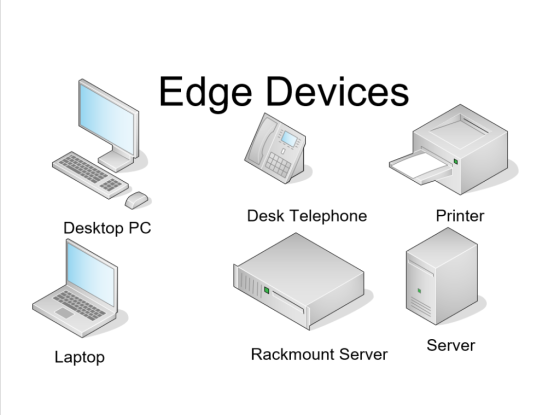 Edge Devices Desk Telephone Printer Desktop PC Server Rackmount Server Laptop