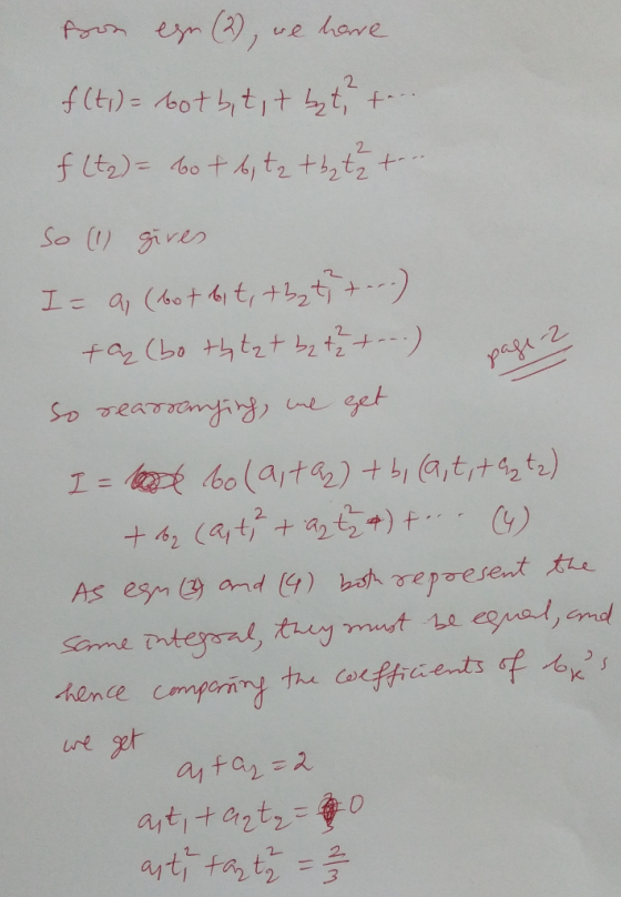 form en (2), hane f() A0otht+ t 2 f lt)do0thy te thtz So () gires I: a (hott, +b2t fae (bo thtzt+ bzt는+) pagi 2 get Rihueevae