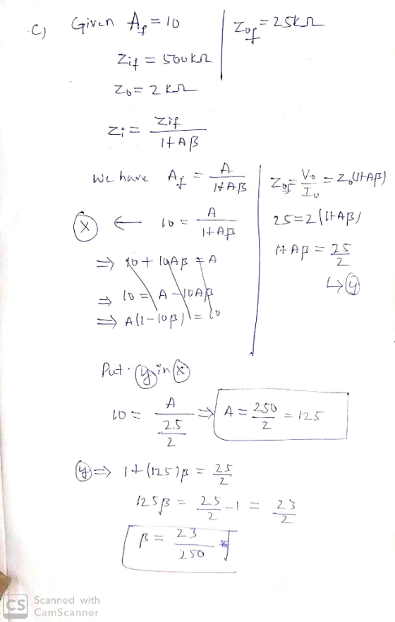 Given A Zop C) Zit Zb= 2 K Z; = A- Vo WL have Aj AB 25=2(Ap/ -AR A 2 dy A dol-1) Puct A -S !25 25 2. 25 2 25 2 23 cs Scanned