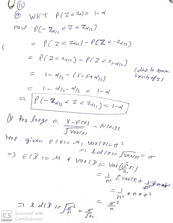WKT P(Z Ż)= |- « PC- 21 PCz A) PCZ<-2 C 412PZ,-/1) ldluo tosym. 241) 12 X - ECY) N/O11) JVary 2 var ( Vao n 2 CS Scanned with