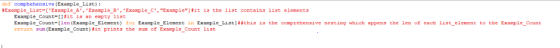 def sive (Example List): #Example-List-[Example-A,Example-B,Example-C, ExampleHt is the list contains list elements E