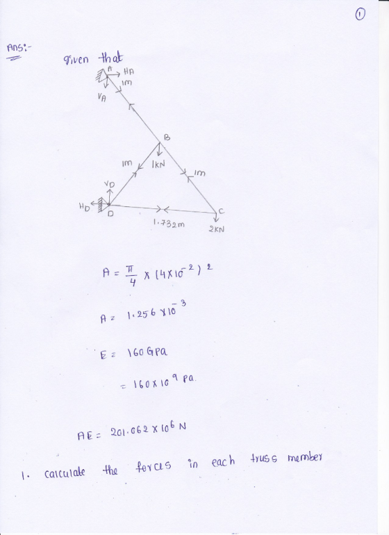 0 AnS iven h im VA im Np C. 2KN 1구32m A z 1256 Y10 E GOGPa AE202 x lob N Calcutale the fevcis in eac h emker