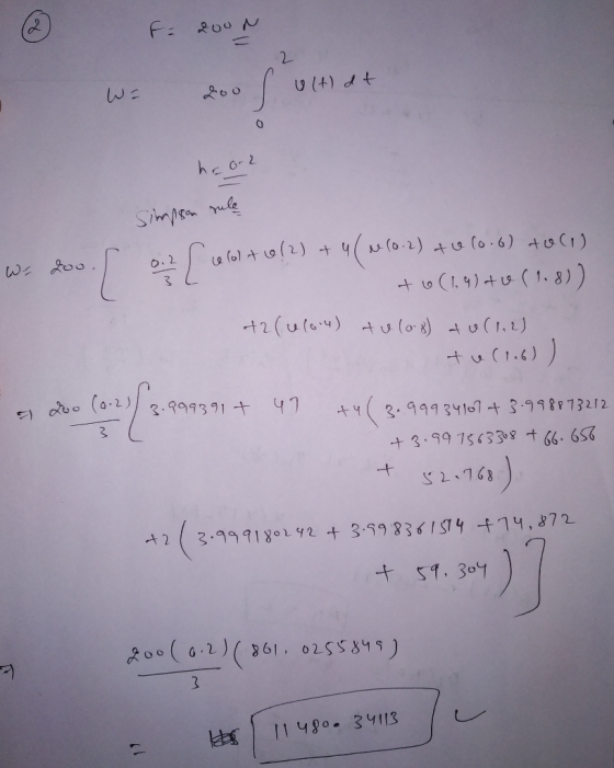 f: -1 2 S he or2 Simpsn le (o.2) + (o.6) C1) o.2 0 (1.9)+(1. 8) ) +2 (ulau) +ulo8)u( 1, L) tuC1.6)) dbo (a.2)3.99391+41 +43.9