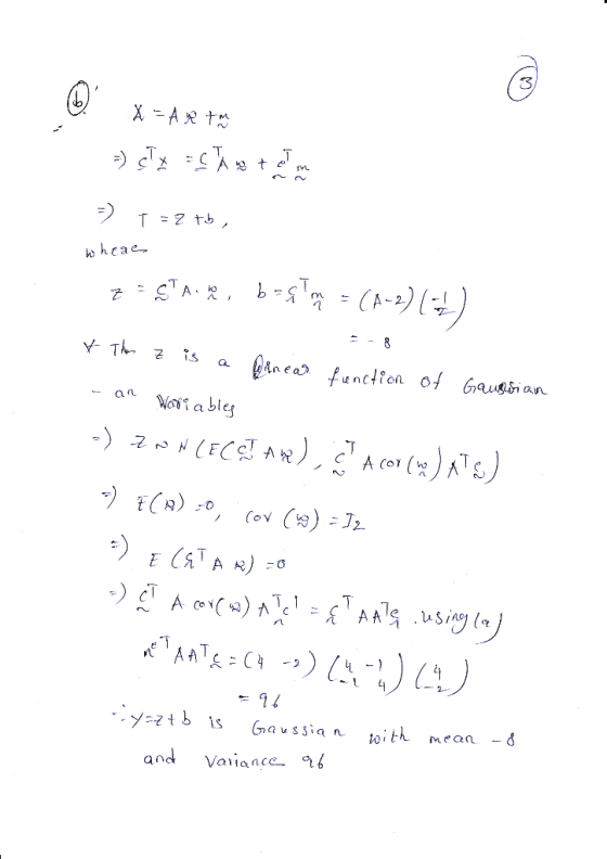 3 Y-T. 긍 ז 5a @an e ao futncHea of Gaush an an Woiia ble and Variance b